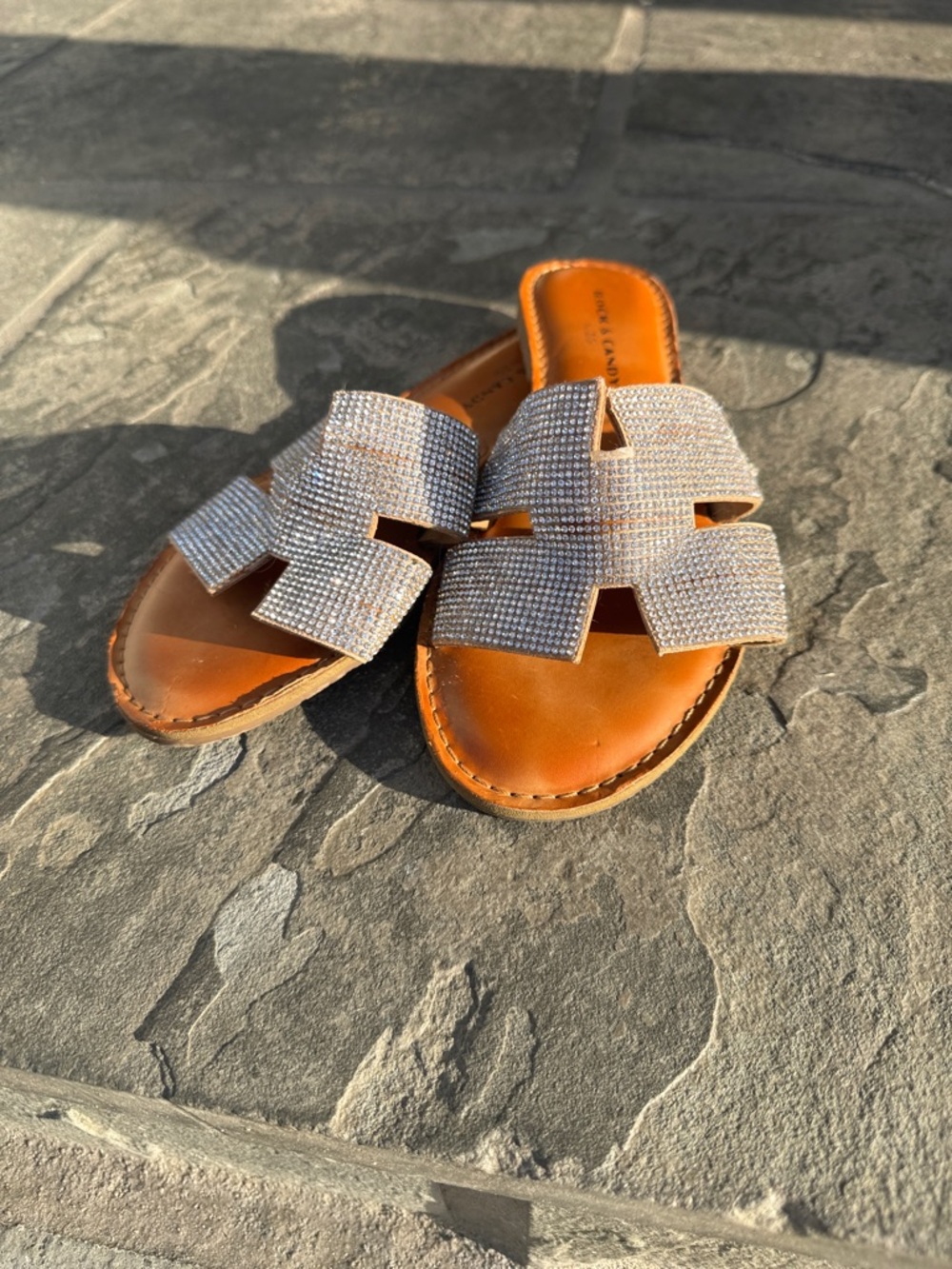 ROCK & CANDY by ZIGI ladies rhinestone sandals, excellent condition, size 8 - Picture 7 of 13